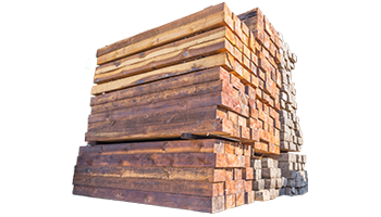 Wooden sleepers and switch sleepers